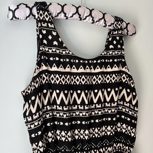 Patrons of Peace Smocked Waist Mini/Midi Dress Medium - Picture 3 of 12